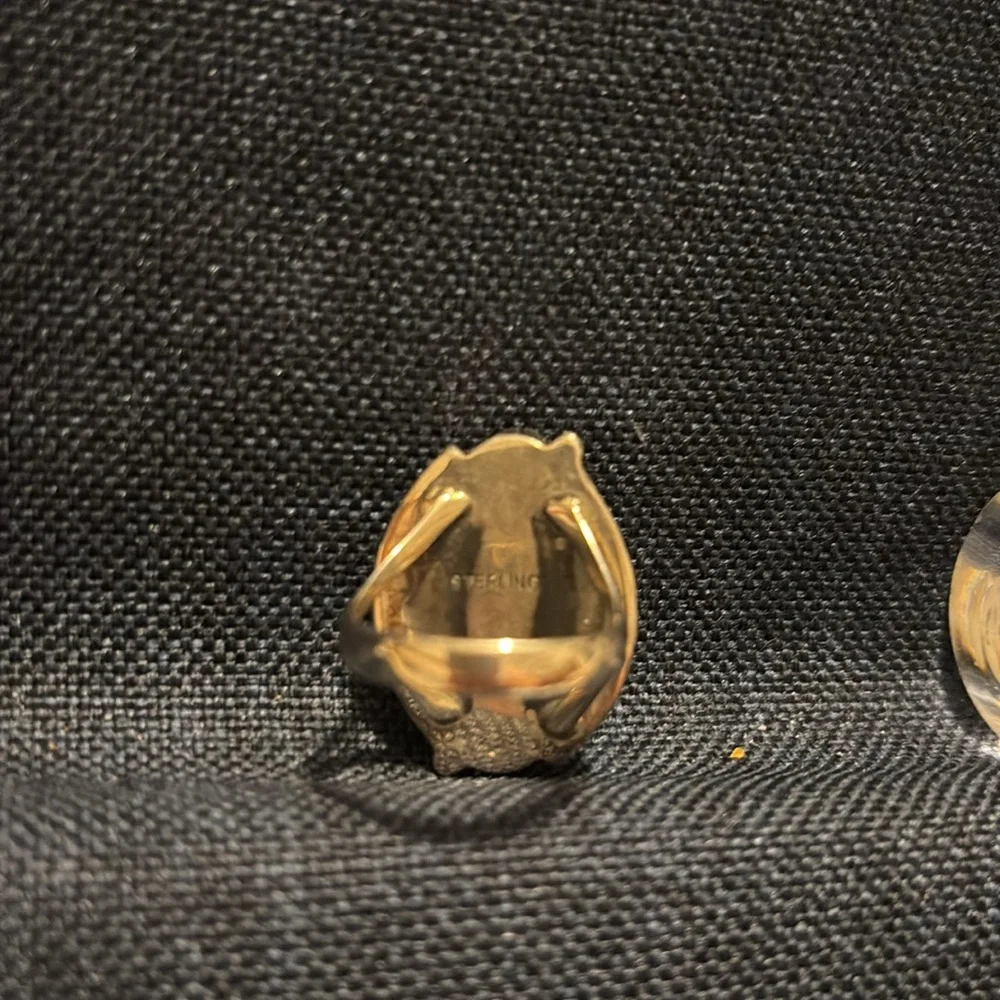 Turquoise sterling silver ring size 8 - Picture 4 of 8